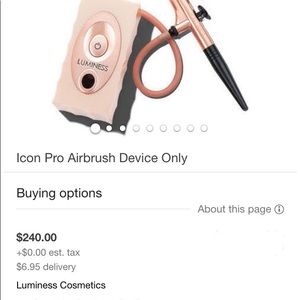 SOLD Luminess Airbrush Machine along with makeup